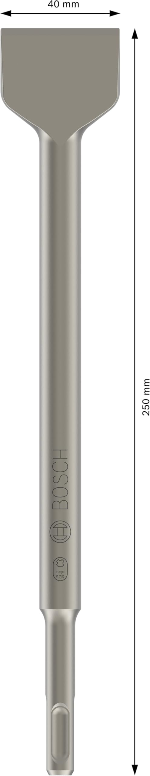 Bosch 5x Set di scalpelli a spatola PRO SDS plus-4C (per Calcestruzzo, Mattone, Ø mm, Professional Accessorio Martello perforatore, Sezionatori)