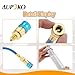 Aupoko AC Oil and Dye Injector with Snap Quick Coupler, 2 OZ Hand Turn Screw-in Type Oil Fluorescent UV Dyes Refrigerant for R410A, R134A, R22 and R12 Charger with 1/4