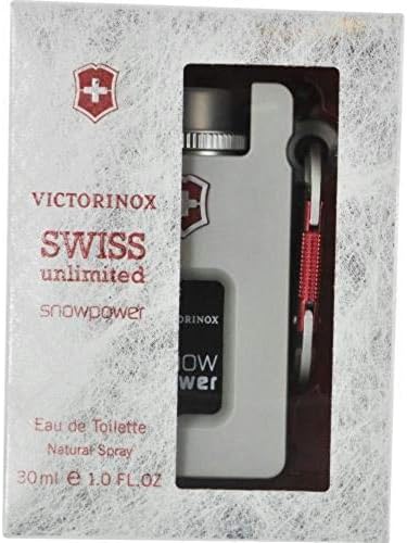 Swiss Army Swiss Unlimited Snowpower Men Eau De Toilette Spray, 1 Ounce