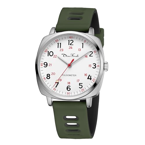 Diaofendi �h�� �i�[�X�E�H�b�` ��Ð��� ���f�B�[�X �����Y 24���� �b�j �~���^���[�^�C�� �ǂ݂₷��������, �V���o�[ - ArmyGreen �u���b�N, �i�[�X�E�H�b�`�B