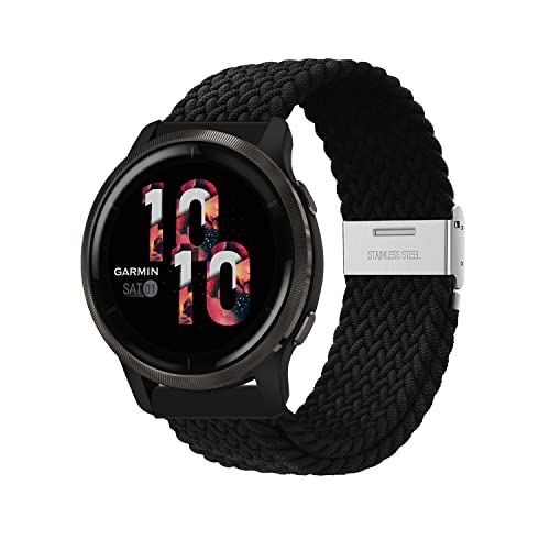 Niboow 22mm Strap for Garmin Venu 3/Venu 2/Vivoactive 4/Forerunner 265/Forerunner 255/Forerunner 255 Music