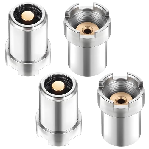 4 Pcs 510 Thread Magnetic Adapter Universal Magnetic Connector Screw Tips for Soldering Iron Metal Connector Adapters for Circuit Board Repair Tools Electronic Devices