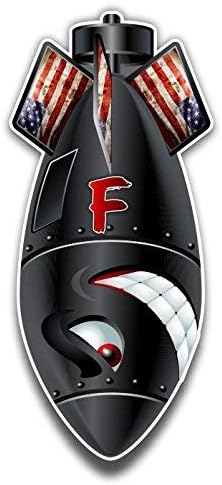 F Bomb Car Stickers Decals Waterproof Car Styling Bumper Stickers For Car Body Door Window Stickers Vinyl 5"