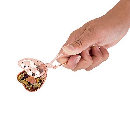 Pinky Up 5246 Heart Shaped Tea Ball, Reusable Loose Leaf Tea Infuser thumb #8