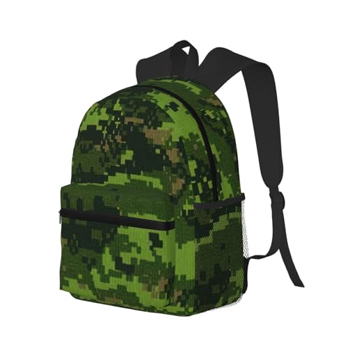 Sac à dos léger camouflage numérique pour randonnée et camping unisexe - 2