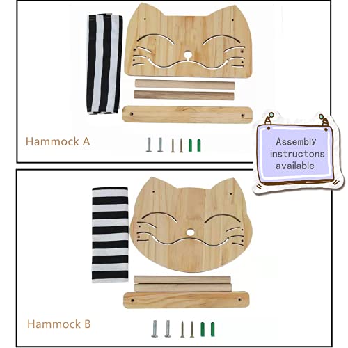 Shengocase Natural Solid Wood Cat Shelves And Perches For Wall, Cat Wall Furniture, Cat Wall Shelves, Wall Mounted Cat Hammock Bed, Cat Step, Cat Stairs #TOP6