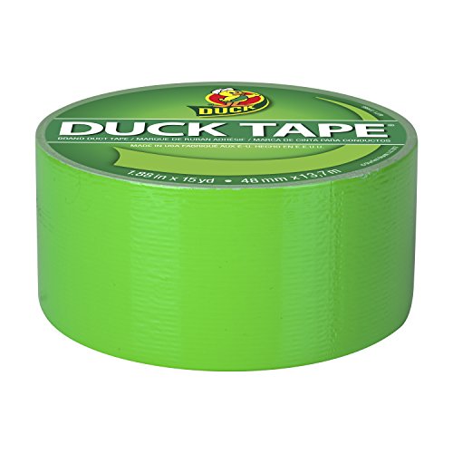 image for Duck Brand 1265018 Color Duct Tape Neon Lime Green, 1.88 Inches x 15 Y