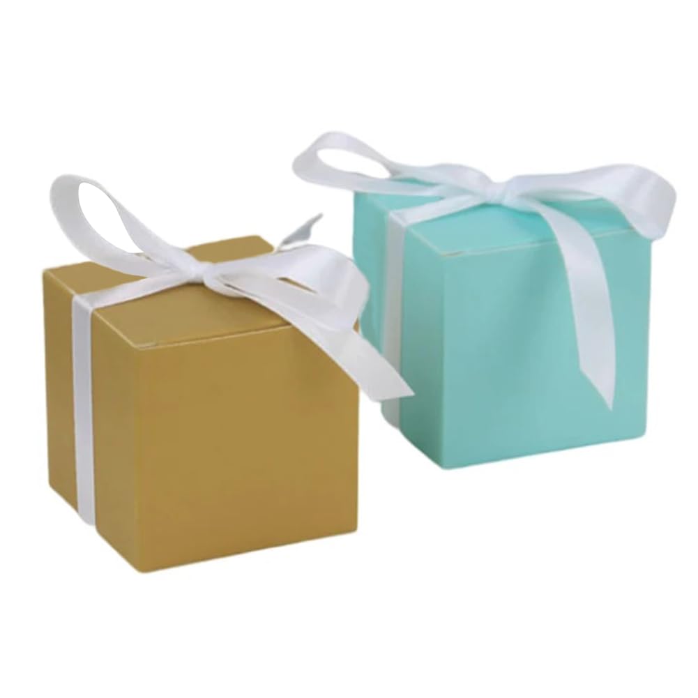 20 Pezzi Scatole per Caramelle quadrate, 2,16x2,16x2,16 Pollici Scatole per bomboniere per Piccoli Regali, Artigianato