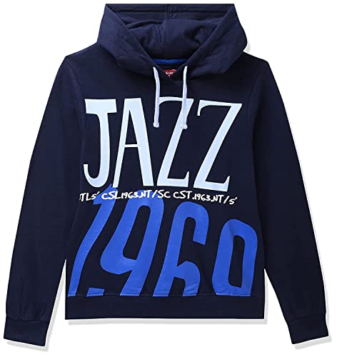 Image of Clotth Theory Boy's Fleece Solid Color Blocked Hooded Sweatshirt Jacket