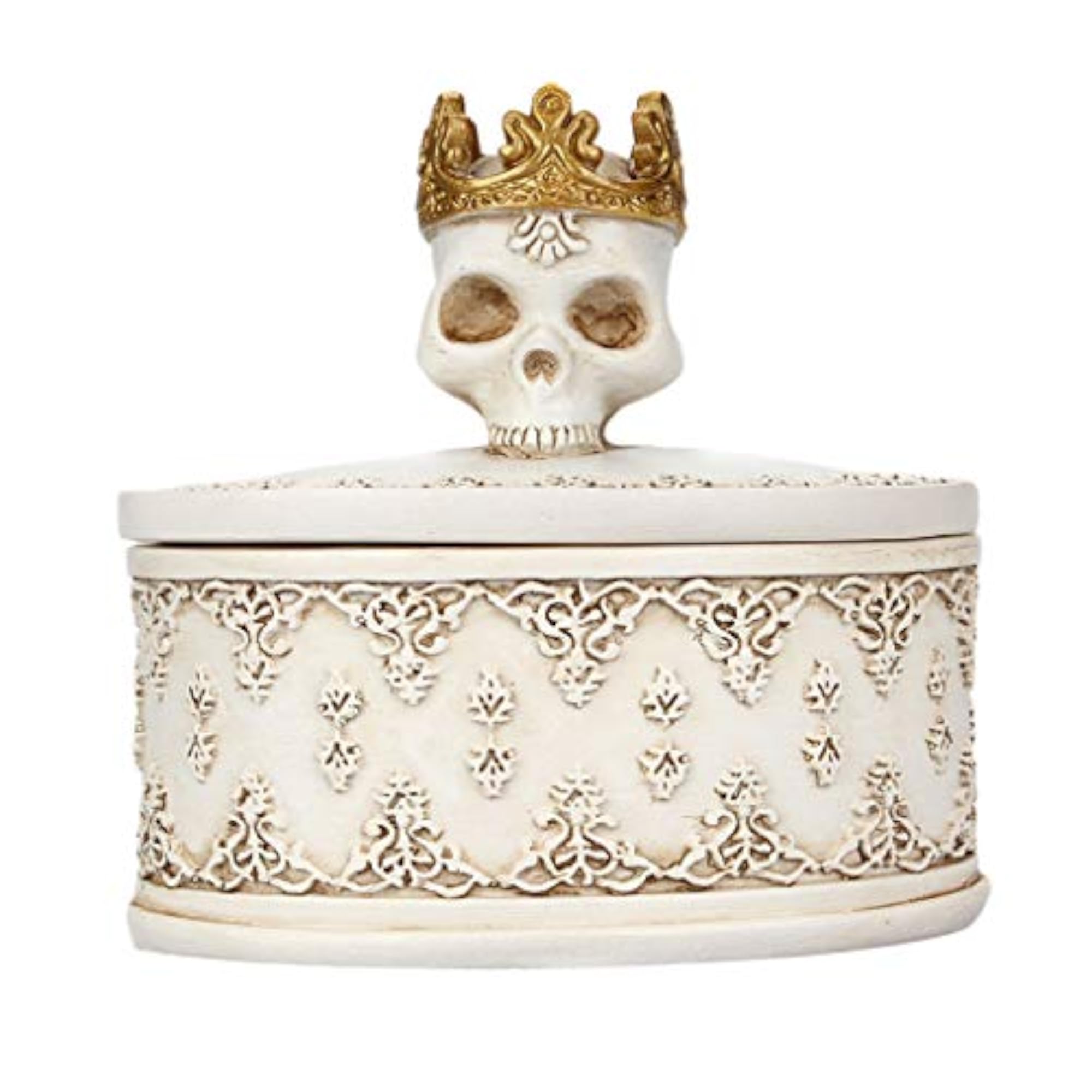 Mini Jewelry Organization Box, Crown Skull Rings Organizer