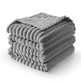 Joiedomi Queen Kuscheldecke für Bett, 228 * 228cm, Flauschige Graue Fleece-Decke, Geschenk für Frauen, Mütter & Mädchen, Weiche Wolldecke Warme Flanelldecke als Tagesdecke