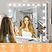 Moonee Hollywood Vanity Mirror with Lights,Makeup Mirror with 18 Dimmable Bulbs and 10X Magnification,3 Colors Modes,Aluminum Metal Frame,USB Charging Port（32