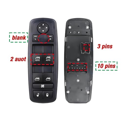 Commande Leve Vitre 4602863AB : Interrupteur pour Panne Fenetre Dodge - 2