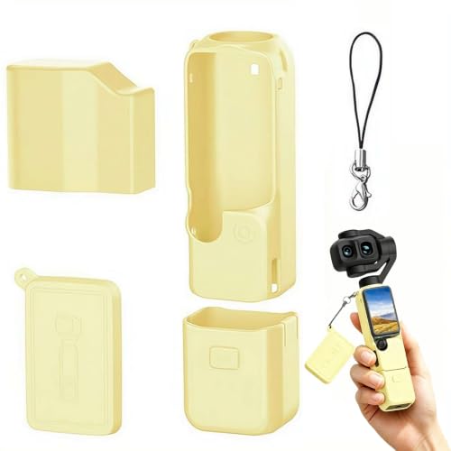 for DJI Osmo Pocket 4P ��p �V���R���P�[�X4�_�Z�b�g �{�̃J�o�[�{�X�N���[���J�o�[�{�W���o���J�o�[�{�l�W���n���h���X���[�u �Ռ��z�� ���h�~ �����J�b�g�A�E�g �X�g���b�v�t���N�C�b�N�I�[�v�� ����~�߃e�N�X�`�� �s���N/�u���[/�C�G