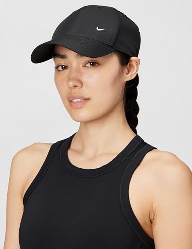 Image of Nike Unisex Adult Club Structured Metal Swoosh Cap Hat | Mens and Womens