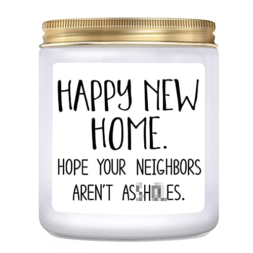 KLL House Warming Presents for New Home- Housewarming Gift, New Home Gifts for Home, Funny Housewarming Gifts, New Home Owner Gift, New House Gift, Lavender Candles (7oz)
