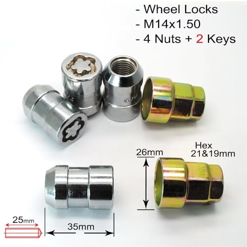 Pernos de rueda M14x1.5 con acabado anticorrosión para Mustang 3