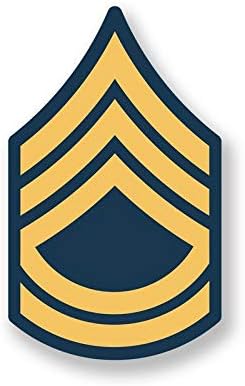 DHDM DesignsDHDM Designs Army Sergeant First Class E7 5-Inch Rank 2-Pack Premium Quality Vinyl Decal Stickers | Laminated with UV Protective Laminate | PD3044