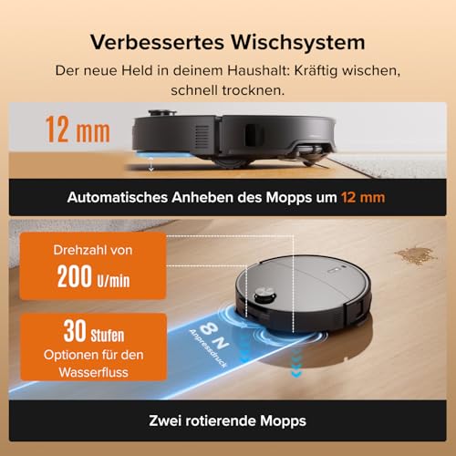 roborock Qrevo Edge 2 Staubsauger-Wischroboter, 25.000 Pa – Ansicht 3