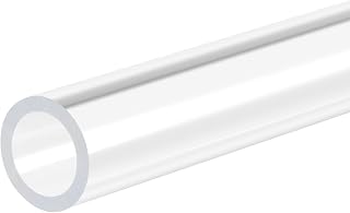 MECCANIXITY Acrylic Pipe Rigid Round Tube Clear 9mm ID 12mm OD 305mm for Lamps and Lanterns,Water Cooling System