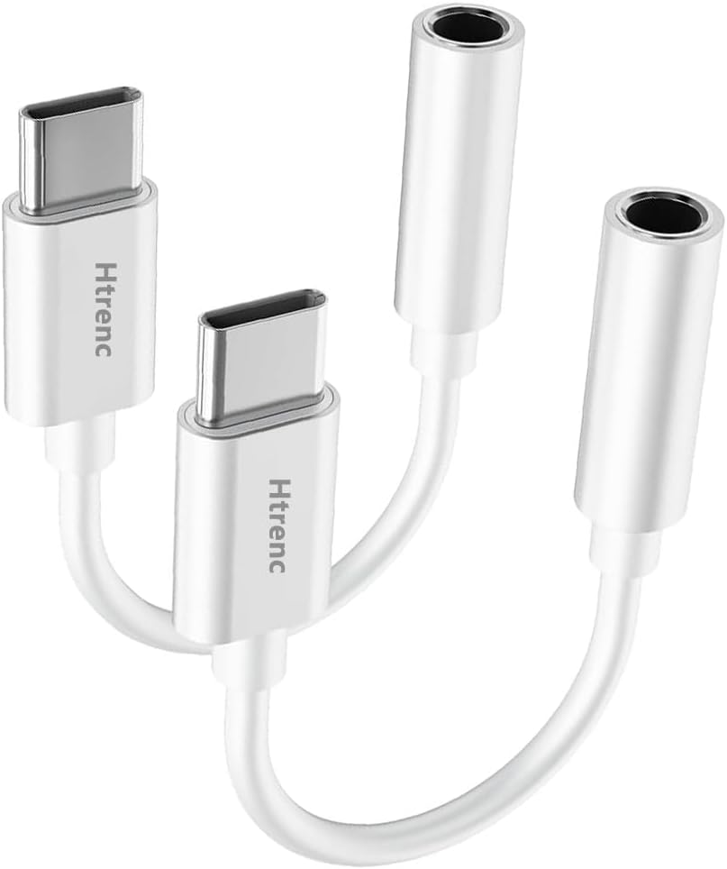 USB C to 3.5mm Headphone Jack Adapter for iPhone 16/16 Pro/15/15 Pro/Pro Max/Plus