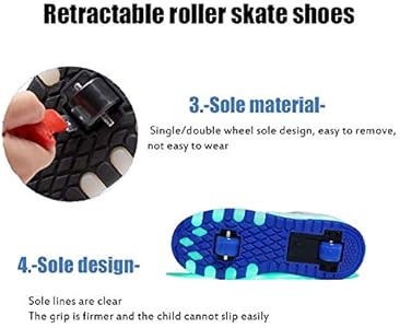 Roller Shoes LED Skate Shoes Voor Dames Heren Jongens Kids Wielschoenen Roller Sneakers Schoenen Voor Unisex Beginners Gift,Silver-EU37/UK4
