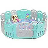 box bambini amazon 【Ampio spazio per giocare】I 14 pannelli del box si possono combinare liberamente per creare un’aria spaziosa in cui far giocare i bambini. Potranno arrampicarsi o camminare oppure imparare a gattonare e a camminare. Il genitore può entrare nel box per giocare o riposare con il bambino.