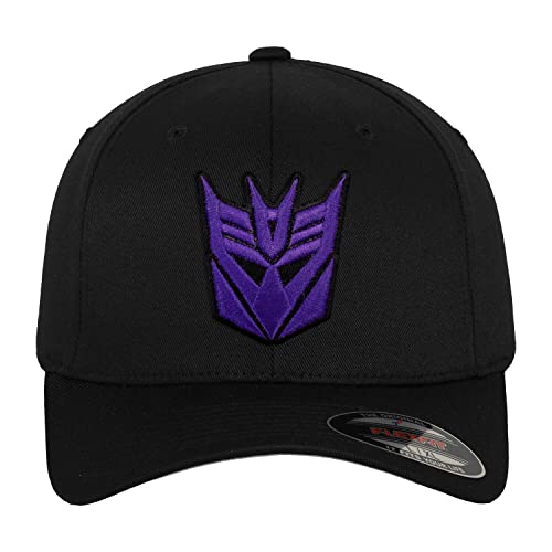 [Transformers] �����Ƀ��C�Z���X����Ă��� Decepticon 3D Patch Flexfit Baseball Cap (�u���b�N), Large/X-Large