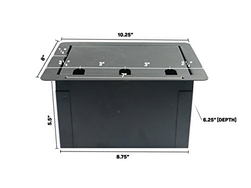 Elite Core FBL6 Recessed Floor 6 XLRF + Duplex AC with Back Box - Thumbnail 2