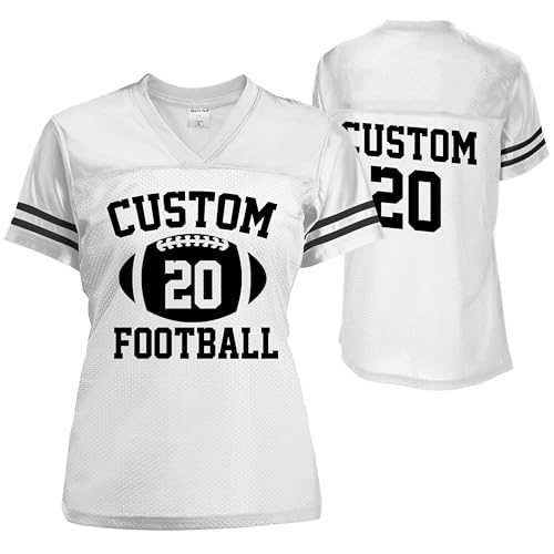 Custom Replica Football Jersey for Women Add Your Team Name and Number, V Neck Basketball Jersey Tee Shirts2