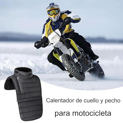 Protector cervical moto desmontable con pechera térmica de invierno unisex 2