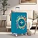 Travelkin Luggage Covers For Suitcase Tsa Approved,Suitcase Cover Protector Fit 18-32 Inch Luggage (Dreaming Blue, L)