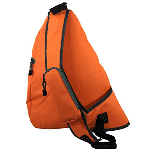 Image of K-Cliffs Heavy Duty Sling Backpack Water-Resistant Laptop Bookbag Body Bag Bright Color Safety Reflective Stipe