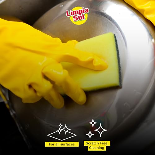 Image of | Pack 12 Sponge Multipurpose | Cleaning Supplies Sponges | Dish Scrubber - Home & Kitchen Utensils | Cleaning Tools