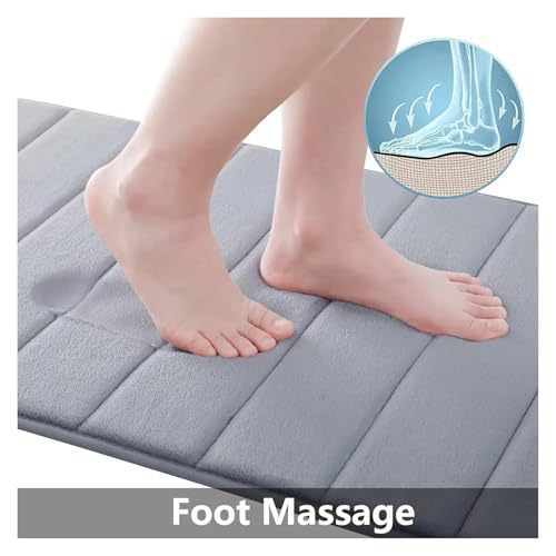 Tapis de bain absorbant en mousse pour une sortie de douche douce - 4
