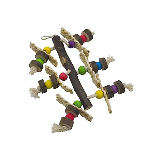 Vogelspeelgoed Natuurlijke hout vogel kauwen speelgoed blokken papegaai scheuren speelgoed het beste voor finch budgie… - Afbeelding 5