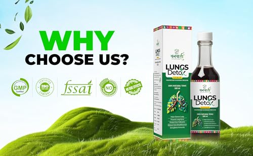 Image of Lungs Detox Syrup for Smokers | Ayurvedic Lung Cleanse Supplement | Supports Respiratory Health, Clears Toxins, Enhances Lung Function & Immunity - 500ml