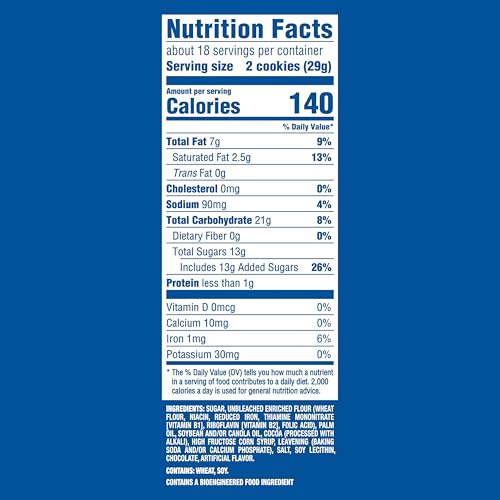 Image of OREO Double Stuf Chocolate Sandwich Cookies, Family Size, 12-18.71 oz Packs