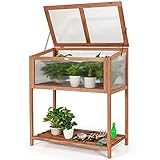 invernadero casero para balcon Mucho Espacio para Su Uso: Nuestro invernadero de jardín está dividido en capas superior e inferior, y la capa inferior de la partición también puede colocar herramientas de jardinería y artículos diversos o plantas en macetas de su elección. Será más cómodo de usar.