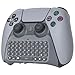 Wireless Controller Keyboard for PS5/PS5 Pro, Bluetooth 3.0Mini Portable Gamepad Chatpad with Built-in Speaker&3.5MM Audio Jack for PS5/PS5 Pro Voice Chat Board for Messaging&Gaming Live Chat (Grey)