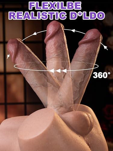 Image of 4.6LB Silicone Realistic Male Sex Doll Torso, 6.7in Flexible Huge Dildo with Tight Vaginal & Anal Channels, 3D Muscular Unisex Masturbator Sex Toy for Women Men Gay Couple