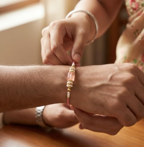 Image of FINEMOE Rakhi Set for Brother, Raksha Bandhan Gifts | Skin Friendly Adjustable Tie, Rakhdi Festival