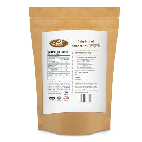 Image of Sindhi Dry Fruits Dried Blueberries, Dry Fruit, Vitamin-Rich Dried Fruit, Antioxidant-Packed and Fibre-Powered, 1 Kg
