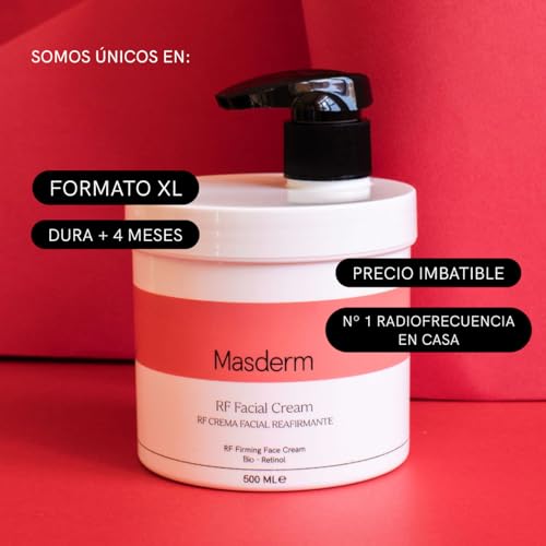 Miniatura 3 de Masderm Crema Facial Radiofrecuencia Hidratante 500 Ml Antiarrugas Ácido Hialurónico Colágeno Profesional Mujer