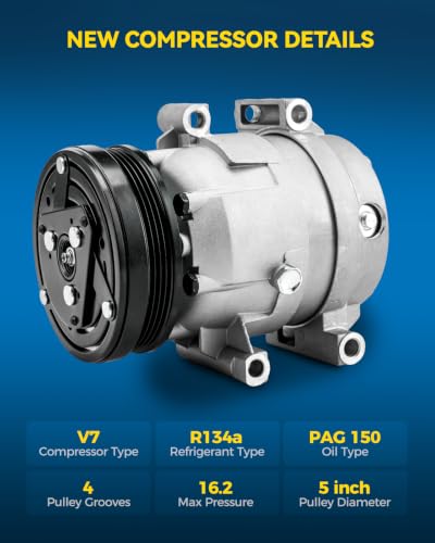 Image of PHILTOP CS0132 Air Conditioner AC Compressor with Clutch for Chevy Corvette 1997-1998, 2000-2004,Cruze 2017-2019 1.6T