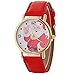 Produktbild Sanwood Weihnachts-Armbanduhr, Damen, Weihnachtsmann, rundes Zifferblatt, Quarz, analog, arabische Zahlen