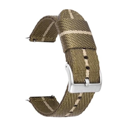 CongYi 18mm 20mm 22mm 24mm X|[cDiCvoh fB[X Y rvXgbv NCbN[X t@ubNvoh uXbg(Brown Beige silverBC,22mm)