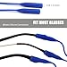 3 Pack Elastic Silicone Eye Glasses Strap, Sports Sunglasses Straps, Reading glasses Holder/Rope/String/Retainer/Cords/Lanyard around Neck for Men Women Kids (Dark Blue)