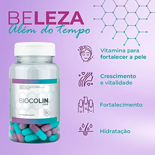 Biocolin Hair, 60 Cápsulas, Silício Orgânico
