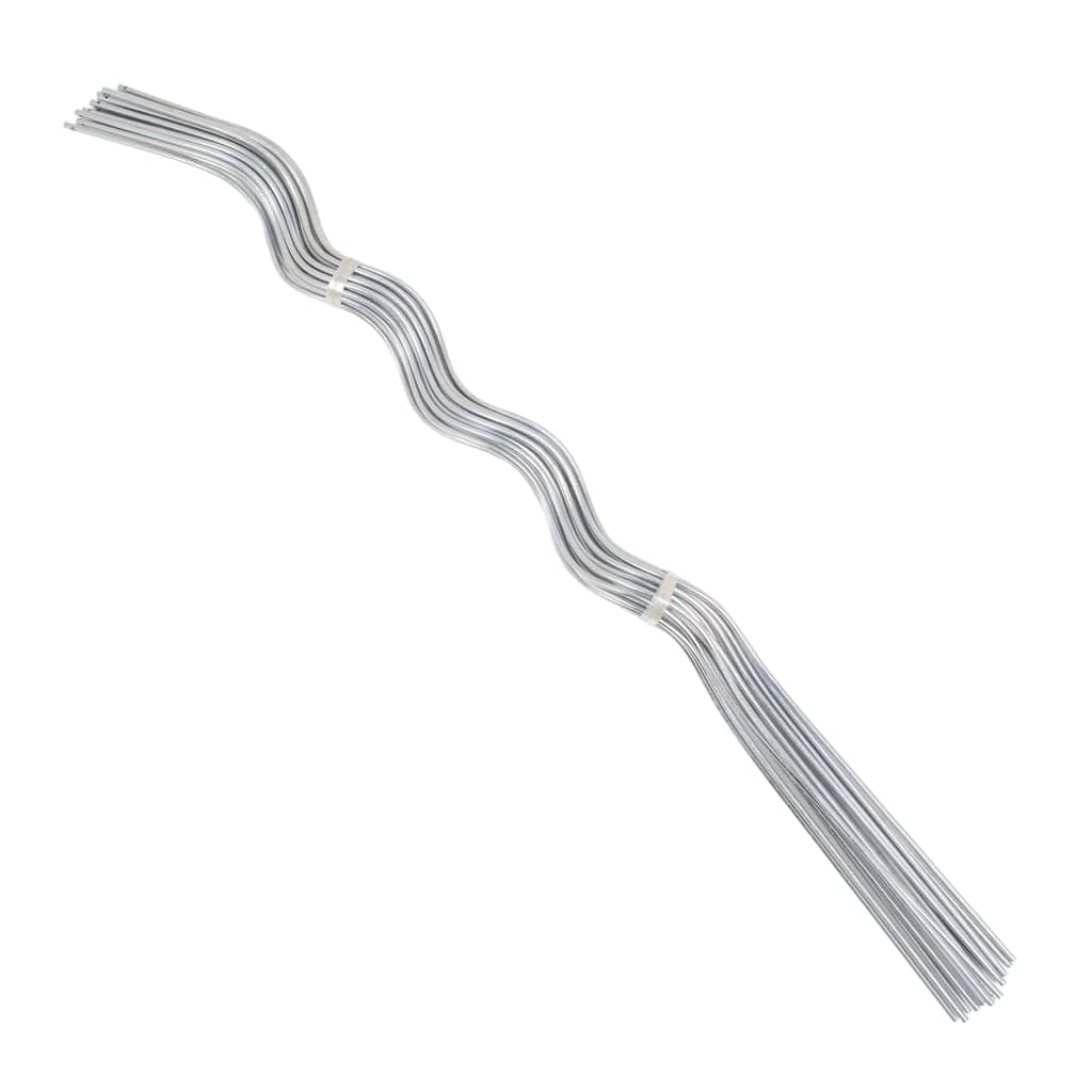 vidaXL 20x Spiral Plant Supports 110 cm Galvanised Steel Strong Garden Supports